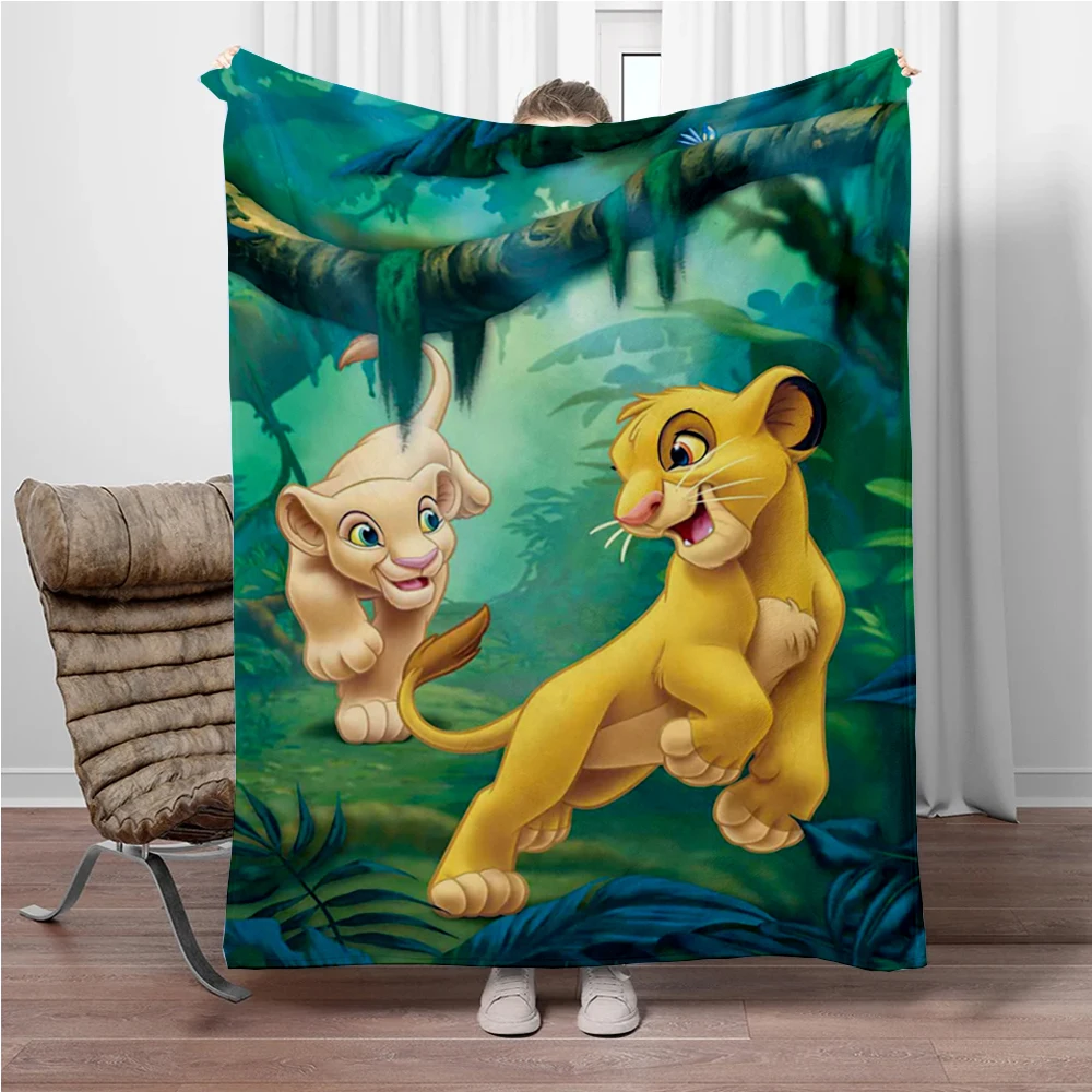 31 Style Lion King Simba Cartoon Flannel Blanket.Sofa,Bedroom.Bed Home Office Nap Blanket Car,Camping,Travel Picnic Blanket Gift