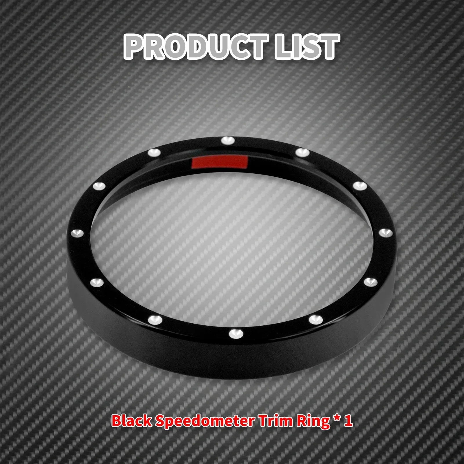 Motorcycle Speedometer Trim Bezel Ring Burst Cover Aluminum For Harley Touring Road King Sportster XL883 1200 Dyna FXDBC FLSTF