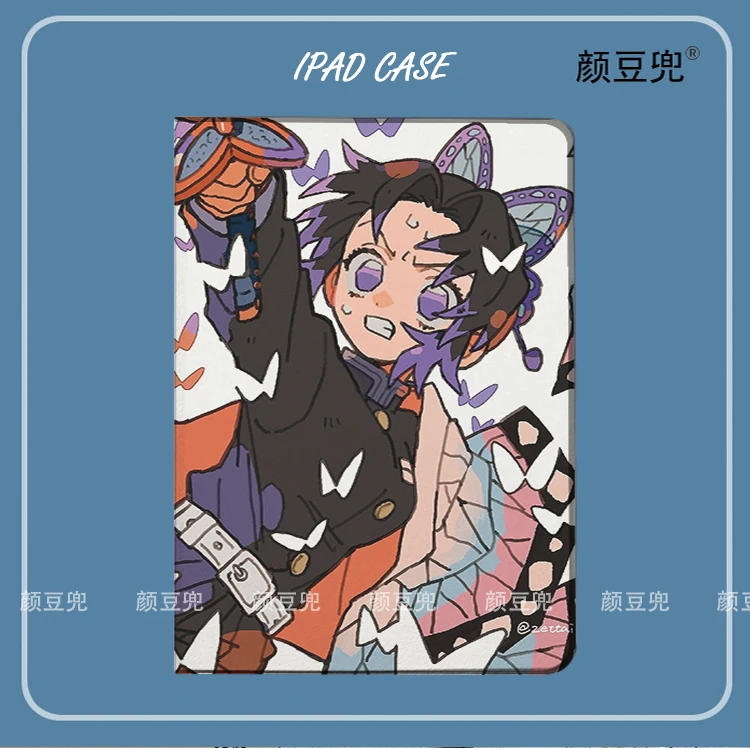 

Kochou Shinobu аниме Demon Slayer для iPad Air 45 Mini 5 6, роскошный силиконовый чехол для Pro 12,9 11 для iPad 10th Protective Air 13
