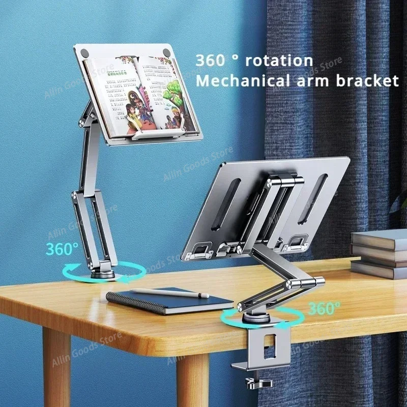 Alloy 360° Rotating Reading Stand, Multifunctional Height Riser Holder for Laptops, Tablets & Projectors  and Books