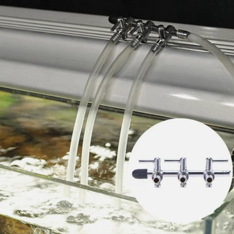 

2 4 6 8 10 Way Aquarium Air Splitter Valve for Fish Tank Air Pump Flow Distributor Control Switch with Lever Tap