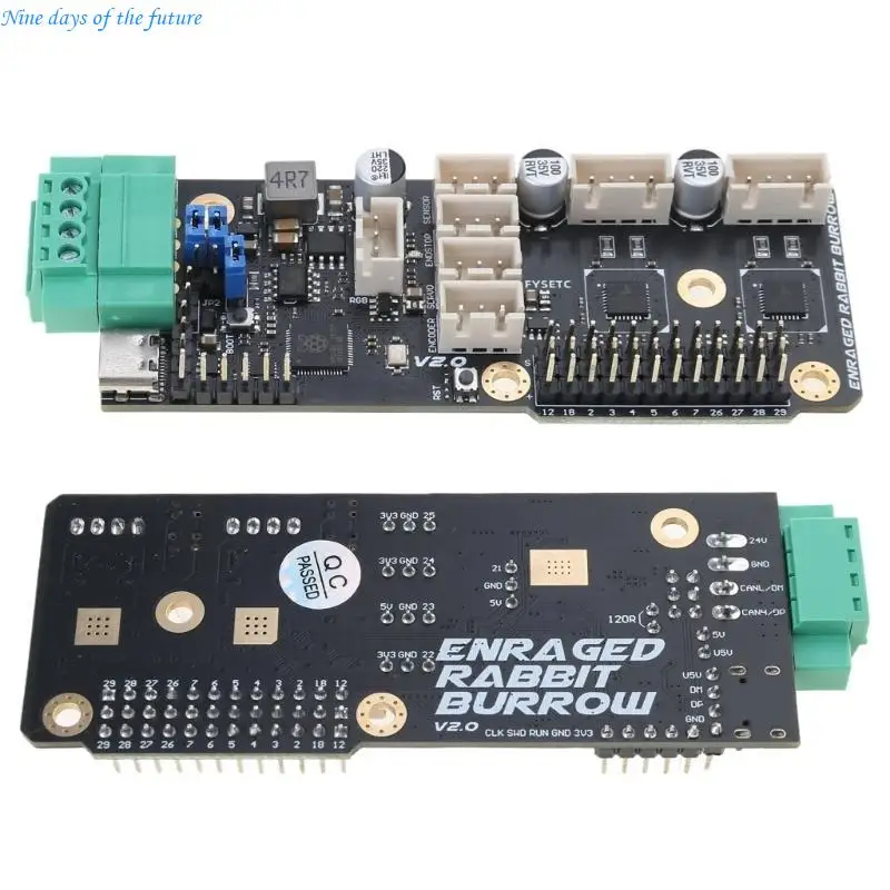 ERB V2.0 MINOLOLOR MAINBOARK RP2040 TMC2209 مع بطاقة Canbus interfaces E65A