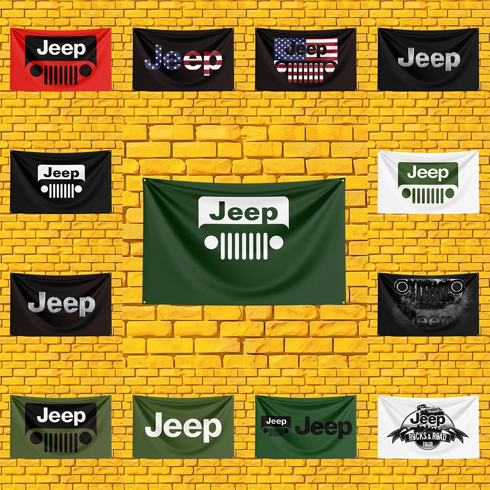American Trail Off-Road SUV Car Flag 3x5 FT Polyester Banner For Garage Wall Decor Auto Enthusiast Gift