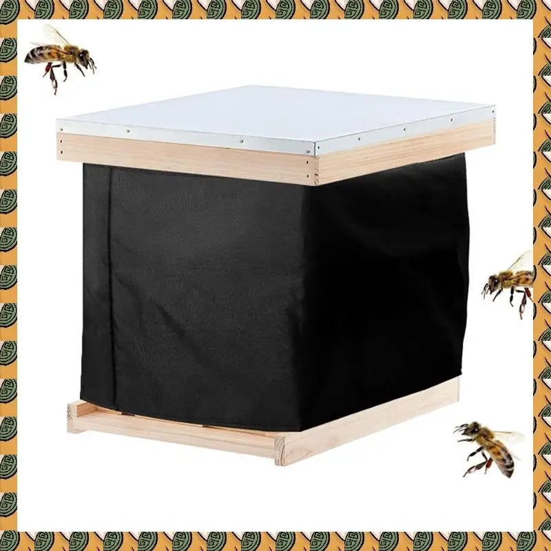 

A77I Windproof Winter Beehive Thermal Cover Waterproof Beehive Protection Wrap For Winter Use Beekeeping Supplies Adjustables
