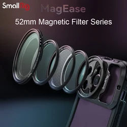 Smallrig 52mm Magnetic Adjustable Neutral Density Filter CPL Polarizer Filter 1/4 Black Mist Filter for iphone14 /Xiaomi 13Ultra