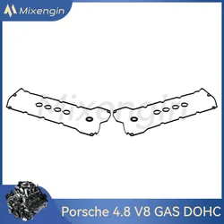 engine Valve Cover Gasket Kits fit 4.8 L T V8 GAS DOHC for Porsche Cayenne Panamera 4.8L 2008-2014 OEM 94810593601 94810593501