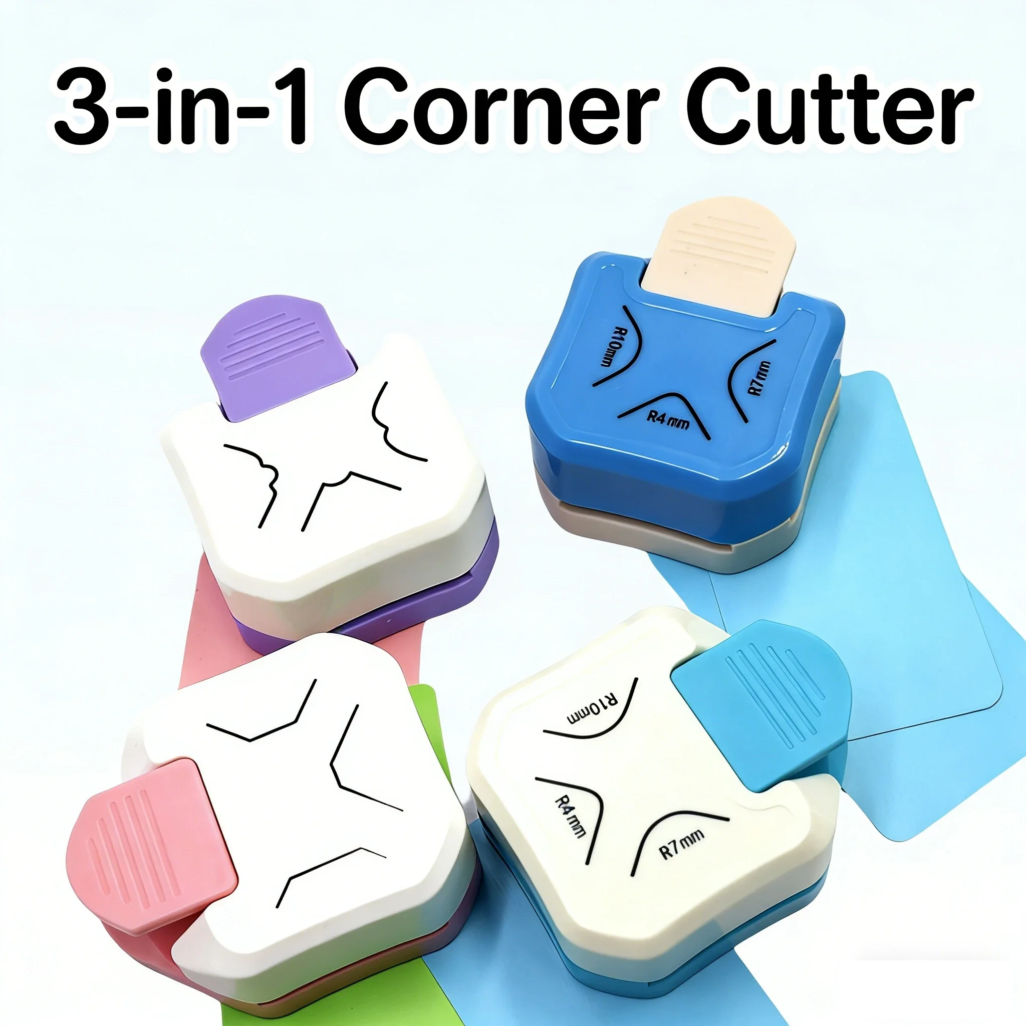 

Three-in-one Corner Rounders Corner Embosser Corner Cutter, DIY Photo Card Business Card Cutter round Cutter Paper Cutter