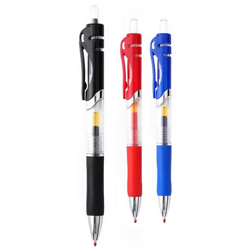 K35 press gel pen red black blue 0.5mm bullet sign pen smooth refill office pen factory outlet Glass pen Glass fountain pen