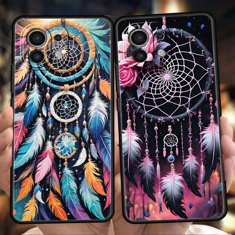 Mandala Dreamcatcher Phone Case for Xiaomi Mi 14 13 12 11 Ultra 13T 12T Poco C51 F3 F4 F5 X3 X4 NFC M3 Pro Lite 5G Silicon Cover