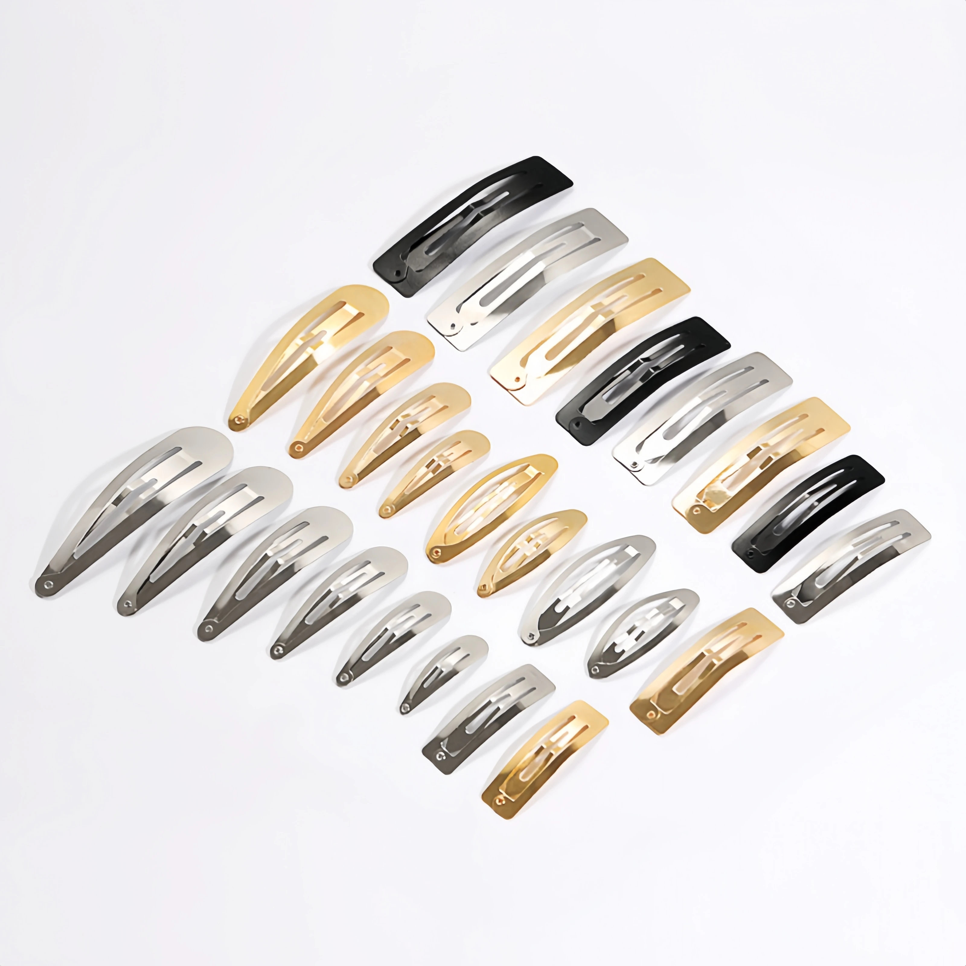 10 stücke Metall Haars pangen Snap Alligator Haarnadeln Basis für DIY Schmuck machen koreanische Perle Bogen Haar griff Einstellung Haar Zubehör – Detail 10