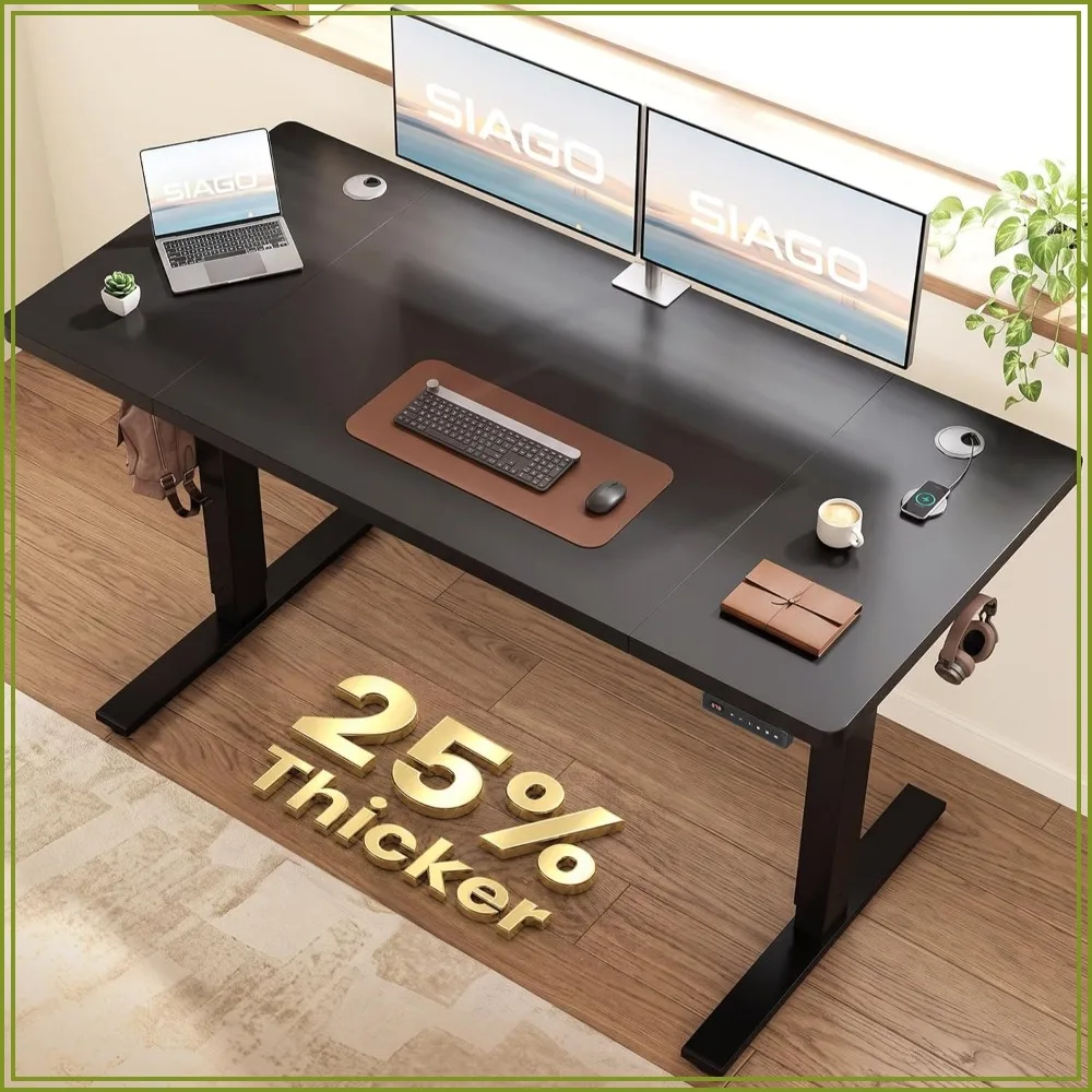 Electric Standing Desk 48 x 24 Inch with 0.8 Inch Thick Tabletop