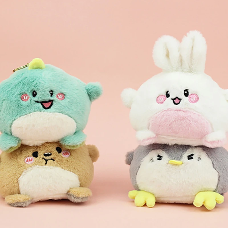 Cartoon Kaninchen Plüsch Puppe Anhänger Wütende Reverse Dekompression Puppe Kleine Ornament Puppe