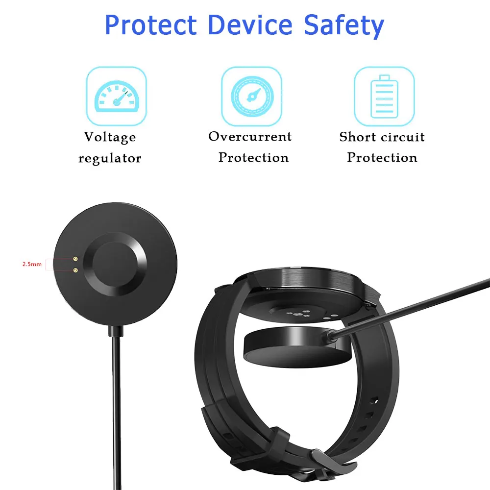 100cm adaptador de carregador doca smartwatch para relógio realme s pro power usb cabo carregamento para realme rma186 relógio inteligente accessoriess