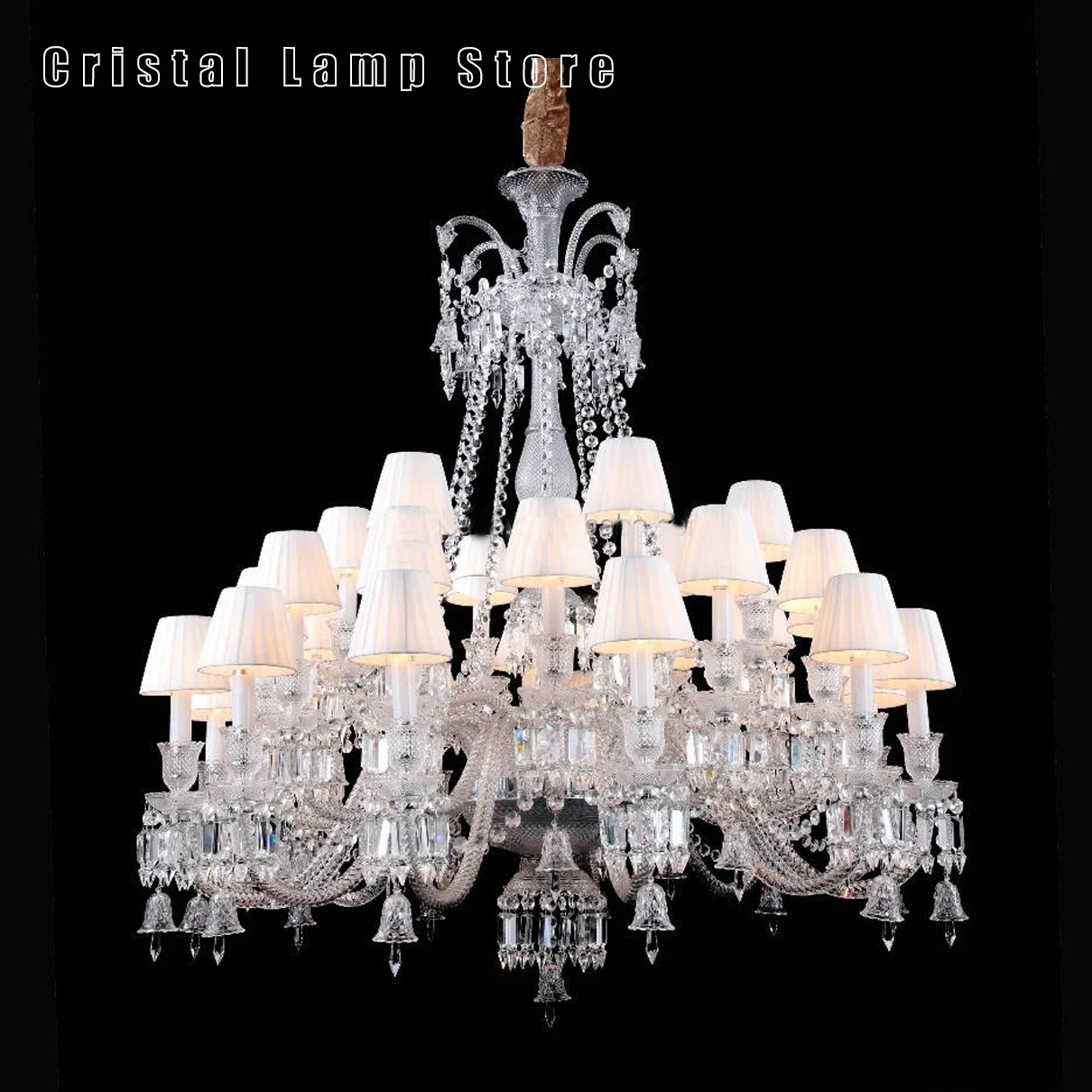 Classic Design K9 Crystal Chandelier Lighting Luxury Pendant Light For Island Ceiling Hanging Decoration