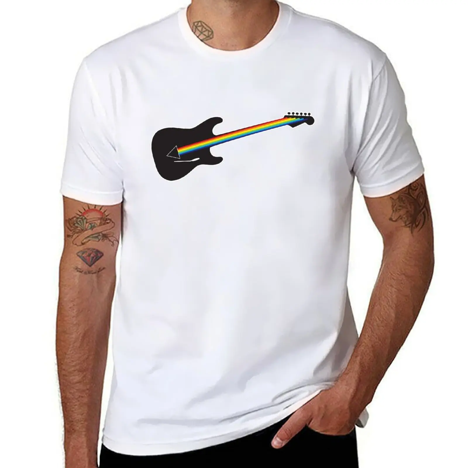 Camiseta Darkside of the Mour, camisetas para hombre, divertida Camiseta de algodón negra, camiseta lisa para hombre