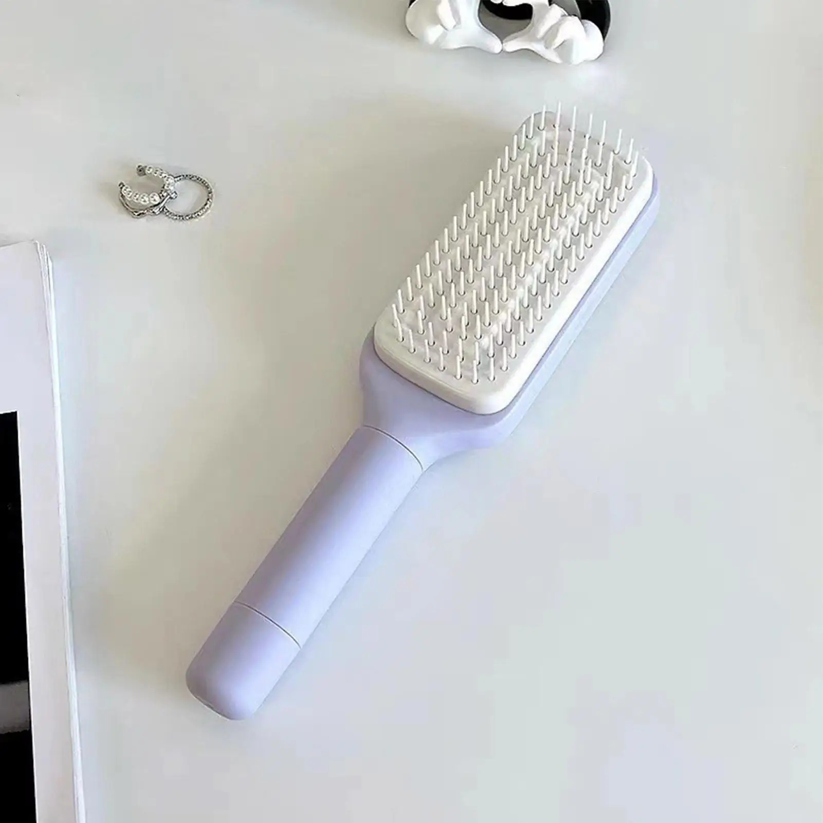 Retractable Bristle Hair Brush Self-Cleaning Massage Hair Brush Multipurpose Hair Brush Anti-Static Hair Combs for Men Women