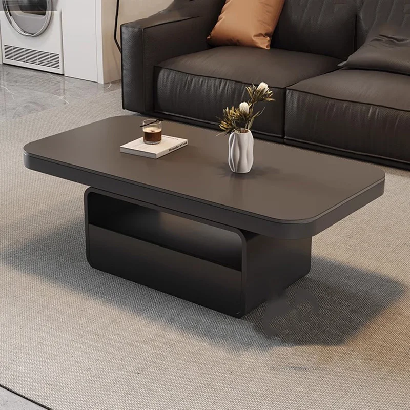 

Trendy Minimalist Coffee Table Hidden Storage Rectangle Elegant Neutral Coffee Table Small Design Coffee Table Home Furniture