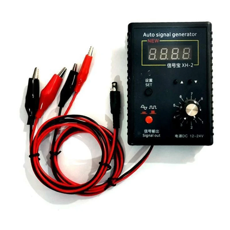 XH-2 Sensor Simulation Box Automotive Signal Generator Black Plastic Analog Signal Stopwatch