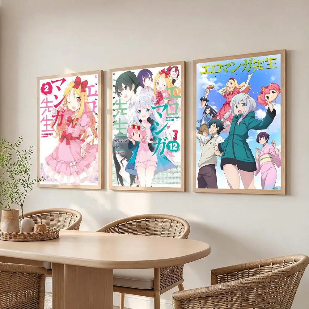 anime Eromanga Sensei Poster Poster HD Frameless Creamy Style Home Decor Wall Art for Living Room Bedroom Gift