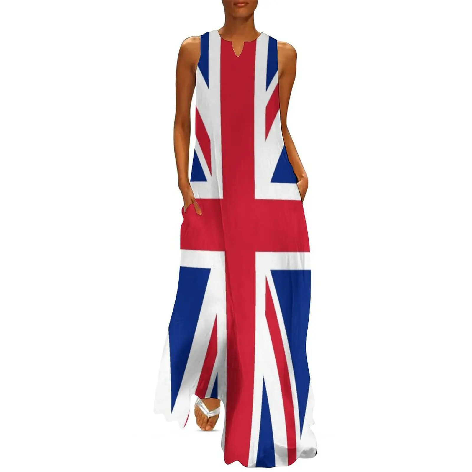 

UK Great Britain Royal Union Jack Flag Long Dress dresses women summer 2024 summer women"s dress 2024