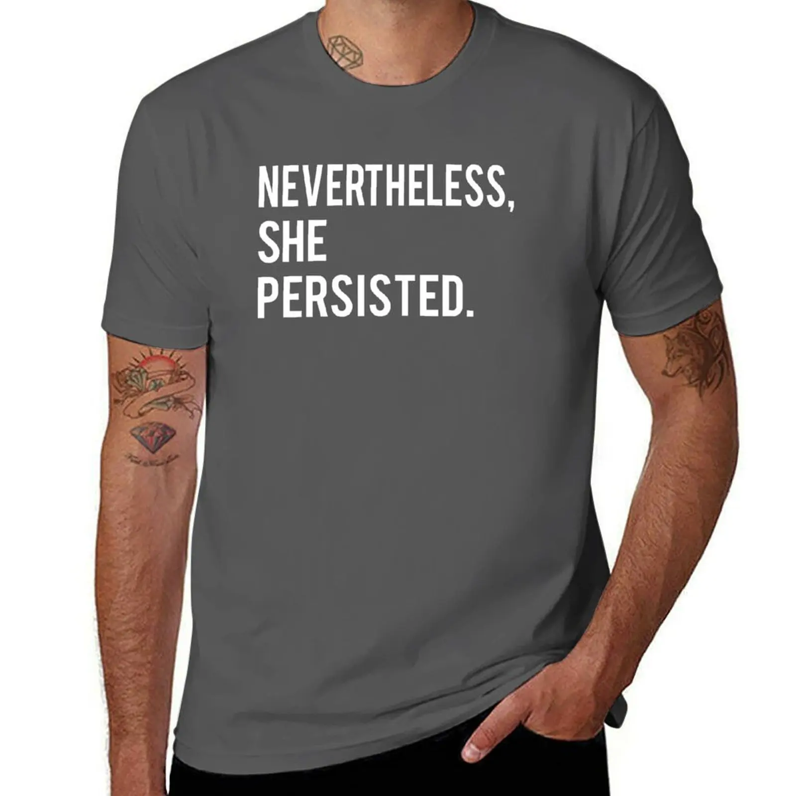 

Футболка NeverTheLess She Persisted, забавные футболки, темный юмор, мужские футболки для мужчин, футболка