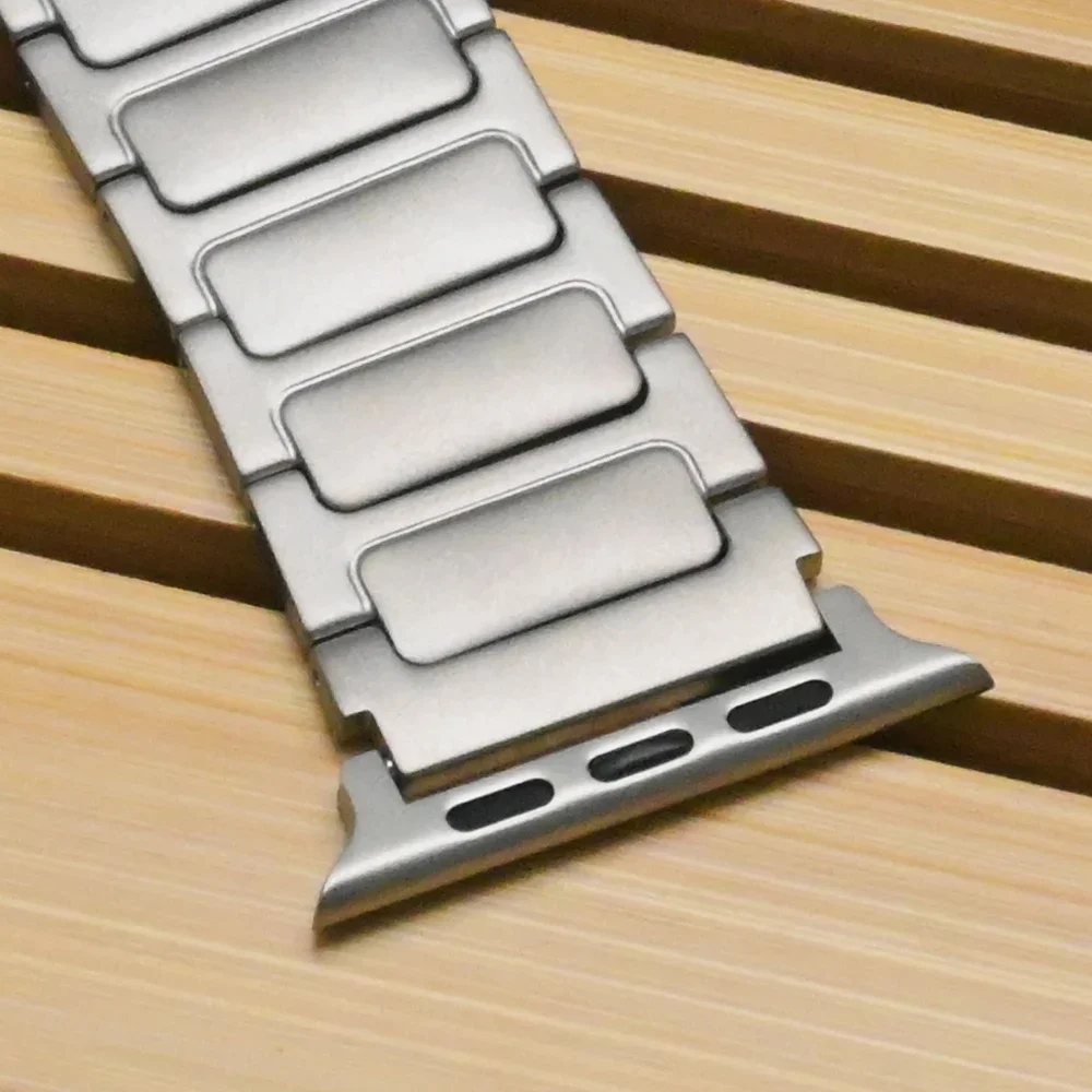 Титановый металлический ремешок для Apple Watch Ultra2 49 мм, деловой ремешок для iWatch Series 9 8 7 45 мм 6 5 4 Se 44 мм, роскошный браслет из сплава