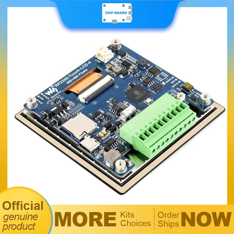 

RP2350 4-inch IPS Display Board RP2350 Dual-Core MCU by Raspberry Pi Foundation 480x480 Resolution Embedded Development Platform