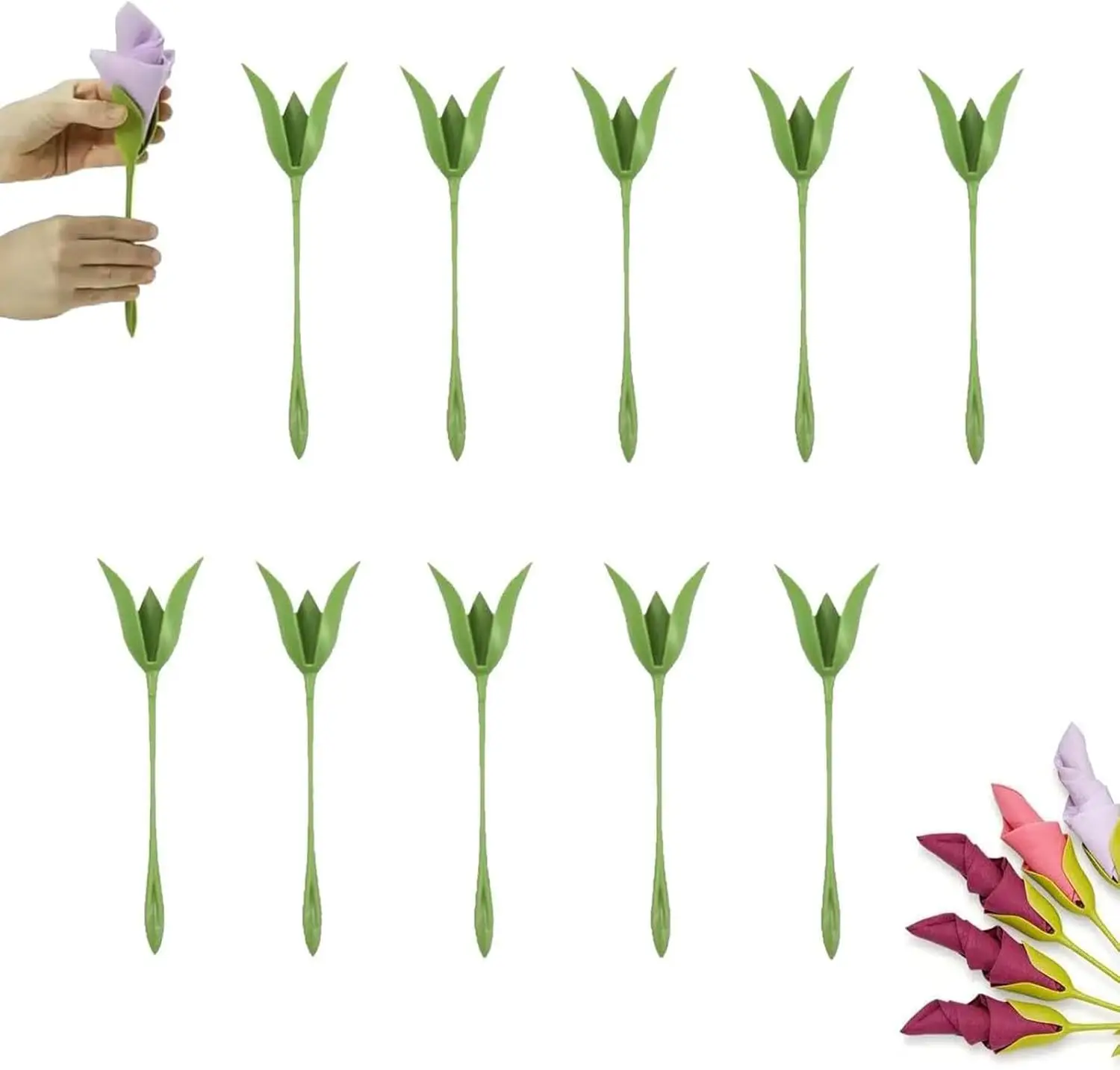 Elegante Blumen-Serviettenhalter - Geeignet für Hochzeiten, Partys, Tägliche Tischdekoration - Modische Serviettenhalter