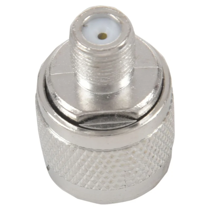 20 قطعة N نوع ذكر التوصيل إلى F أنثى RF موصل محول محوري للهوائي اللاسلكي ، فضي