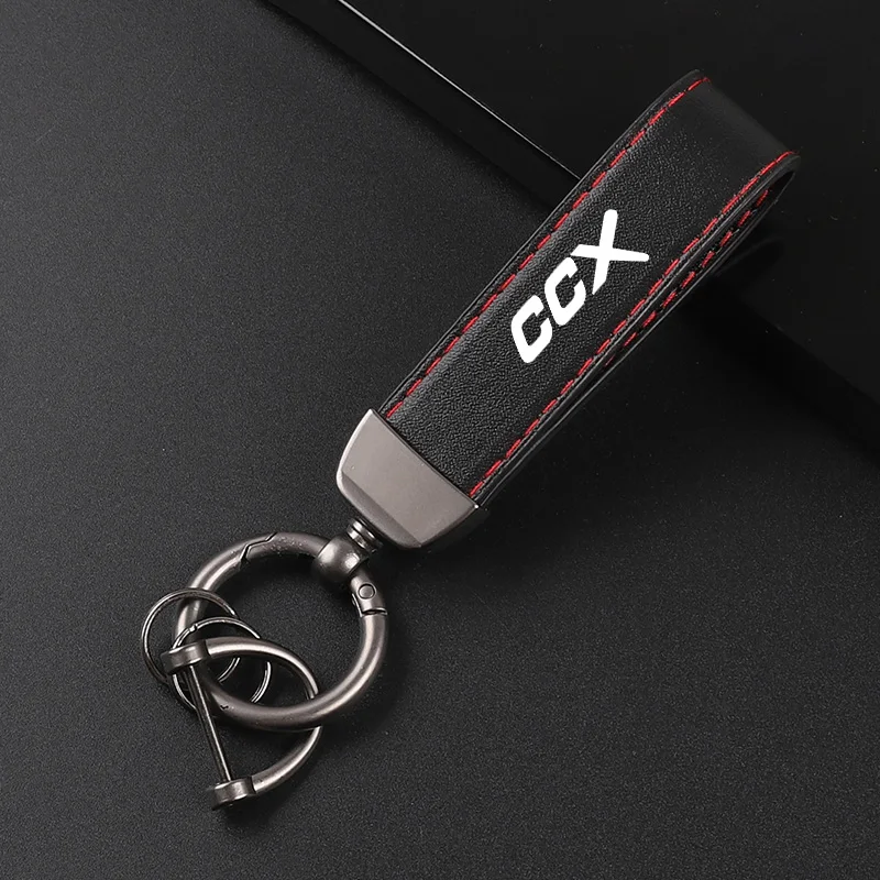 Deluxe couro Keychain com emblema do carro, pingente para Koenigsegg CCX