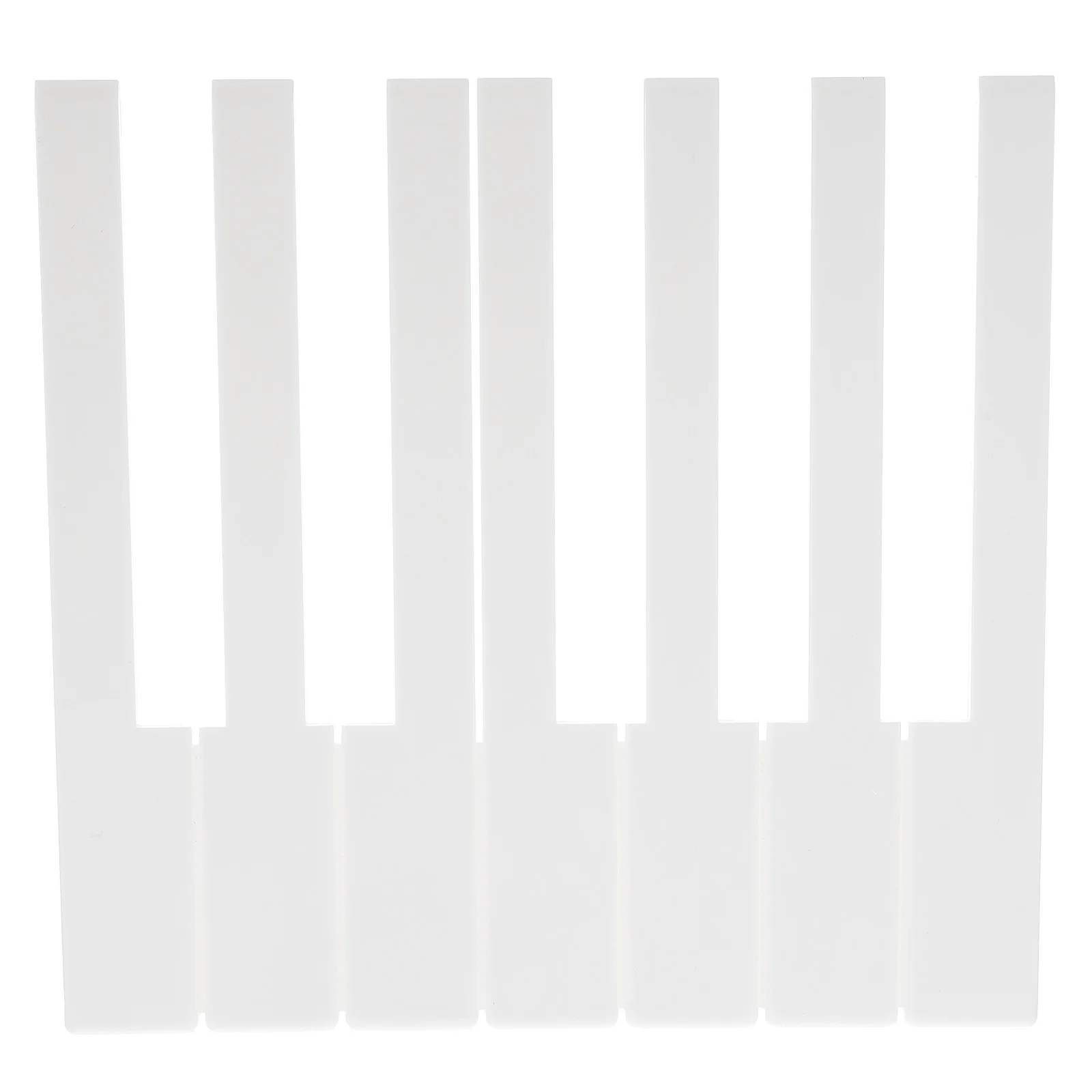 

52Pcs Acrylic Piano Keytops White Vertical Piano Supplies Professional Repair Tools for Keyboard Replacement Parts