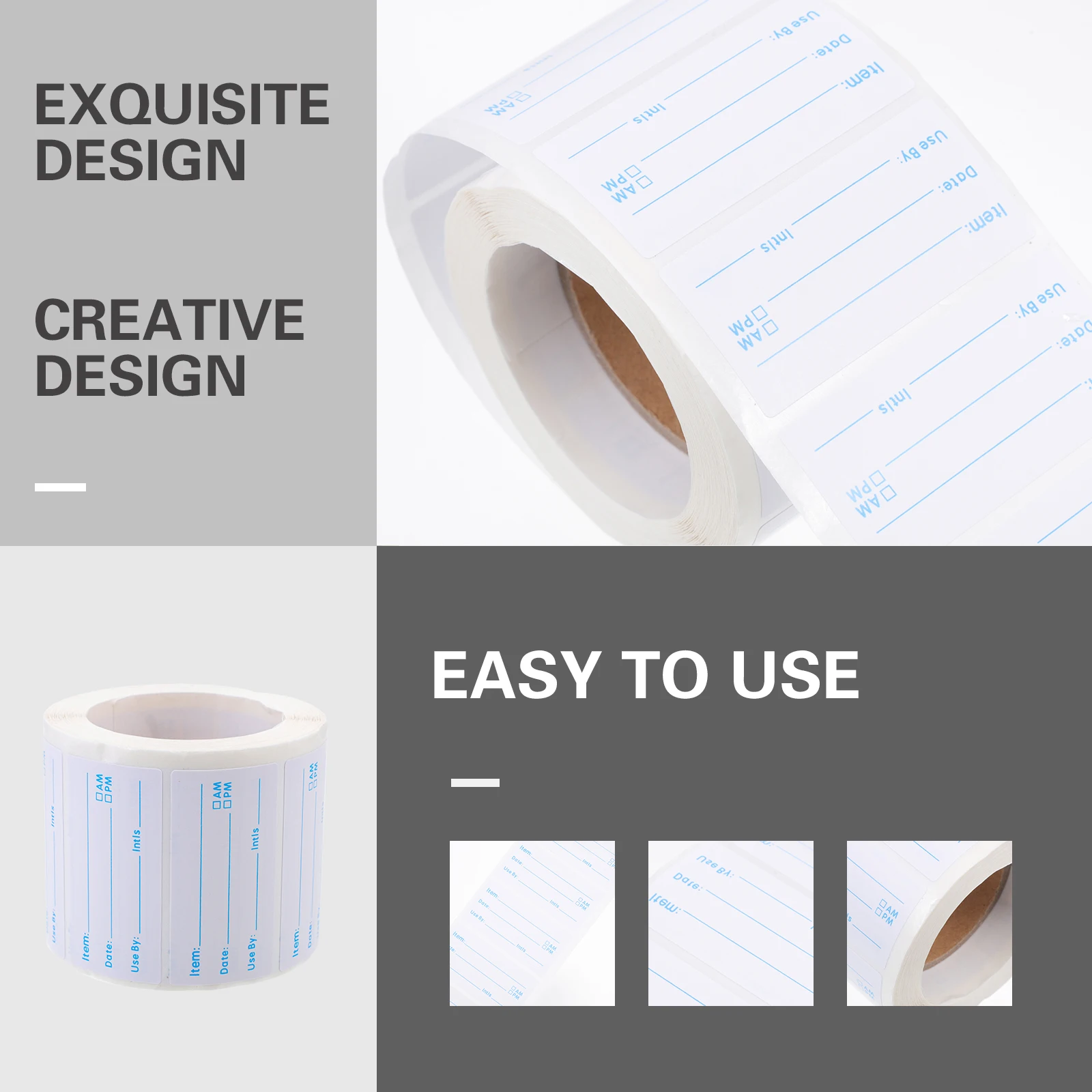 

Rotate Label Sticker Food Labels Container Stickers Self Adhesive Storage Folder Tags Reusable Containers Easy Remove No Residue