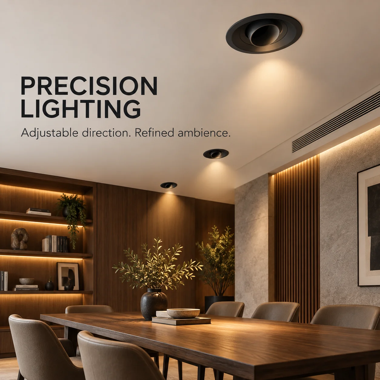 95mm Cutout GU10 Recessed Downlight Frame Deep Anti Glare Aluminum Spotlight Housing Replaceable Bulb Holder Ceiling Light