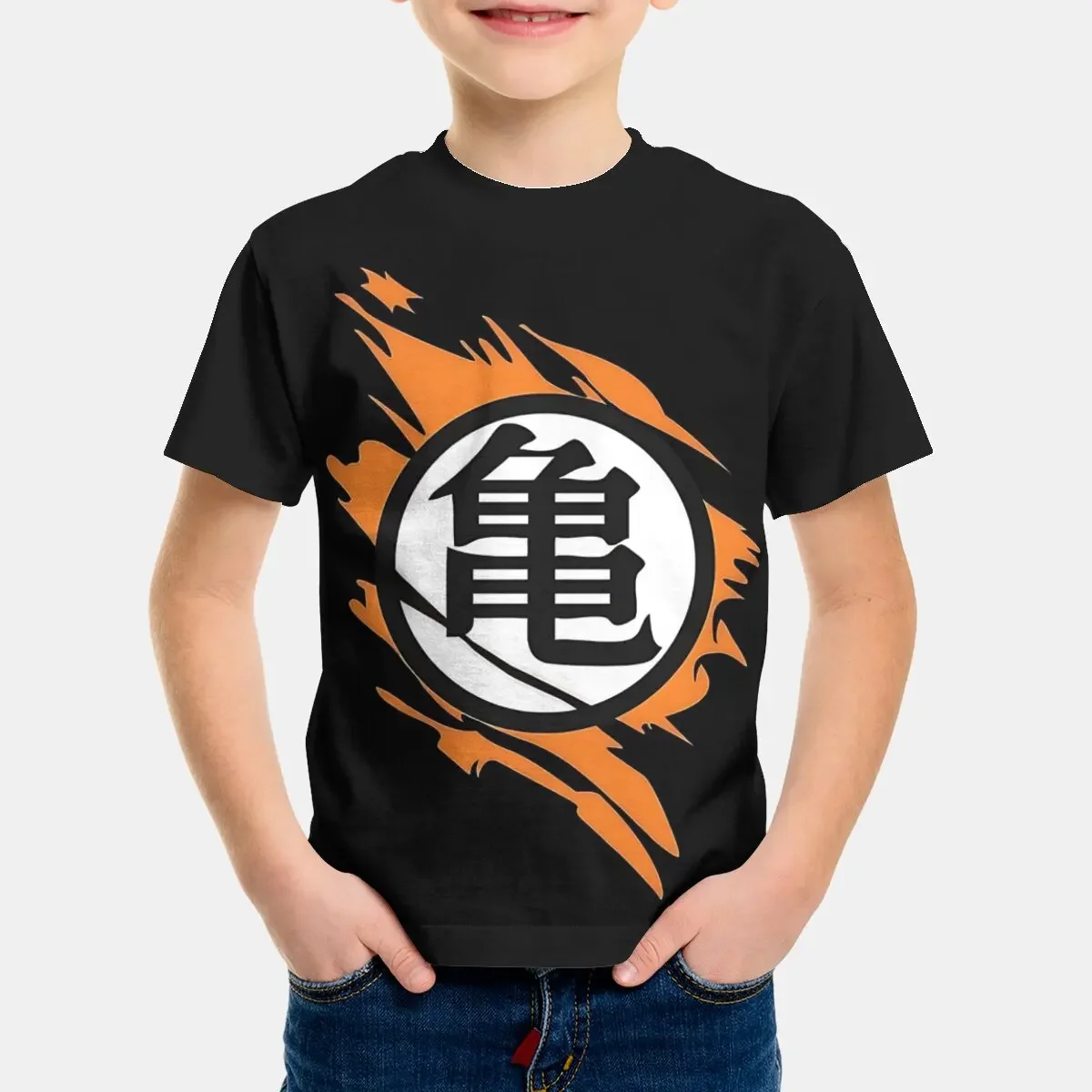 Son Goku Balls Print Baby Clothing 5 to 14 Years Male Outdoor Clothes for Dragons Children Boy Girl Child T-Shirt Top Shirts