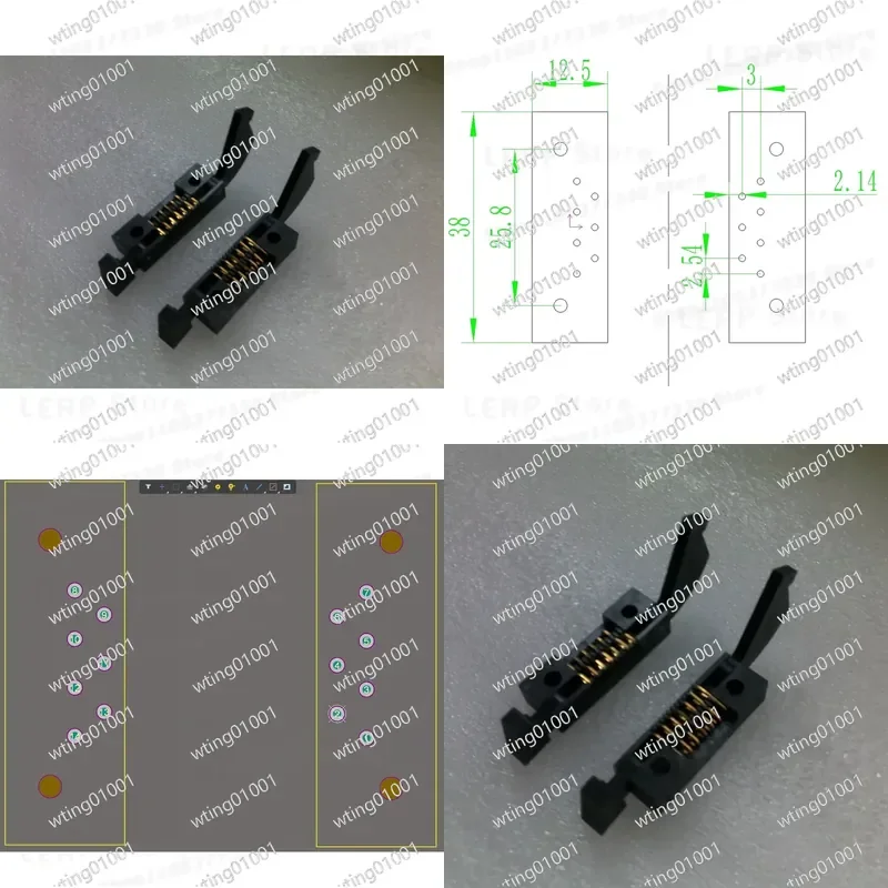 for DFB SOA Laser Testing Socket 14 Pin Butterfly Mount Adapter High Precision Alignment Tool for Optical Component