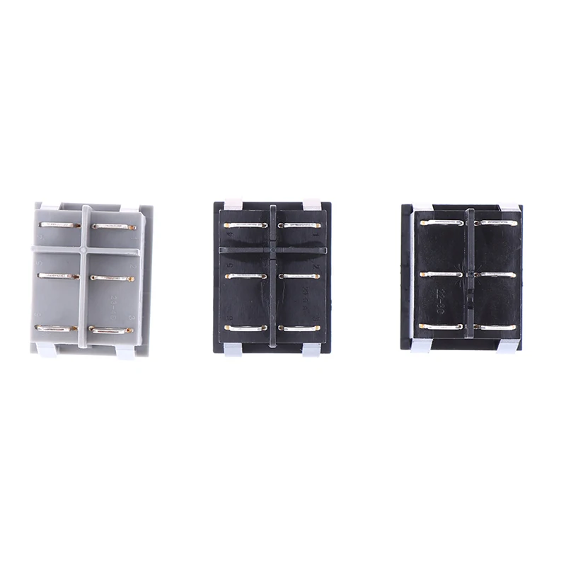 Electric Heater Switch 16A~250V AC KCD3-606 Double Rocker Switch With Light ON/OFF 6Pin Power Button Switch Electric Baking Pan