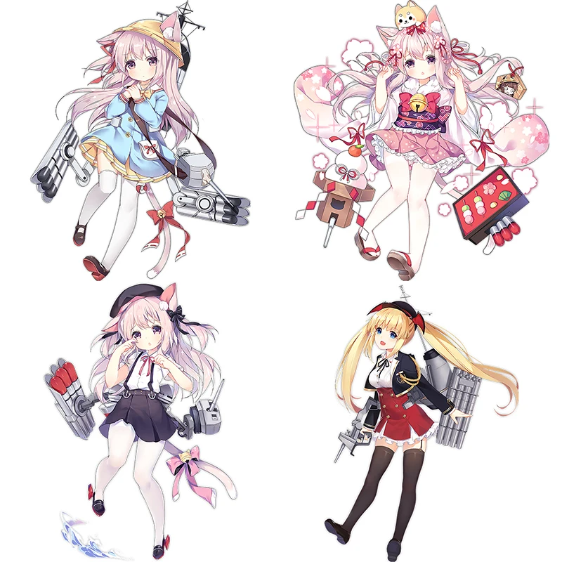 AliExpress Three Ratels CYX15 Most complete Azur Lane Kisaragi PVC Anime sticker for car bike motorcycle laptop wall stickers
