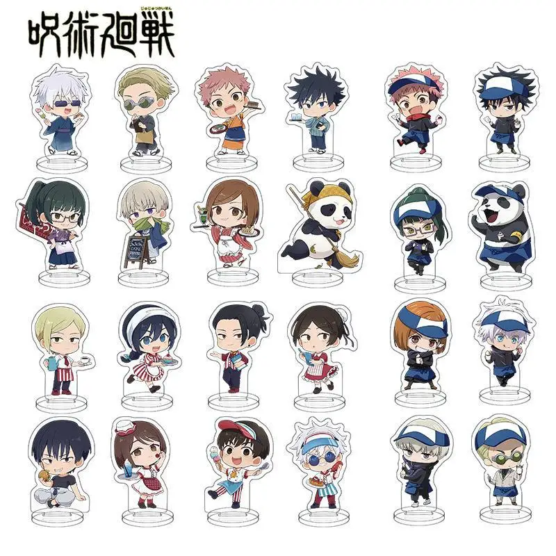 

8Pcs Anime Cartoon Demon Slayer Tanjirou Nezuko Transparent Acrylic Stand Combination Set Creative New Bedroom Ornaments Gitfs