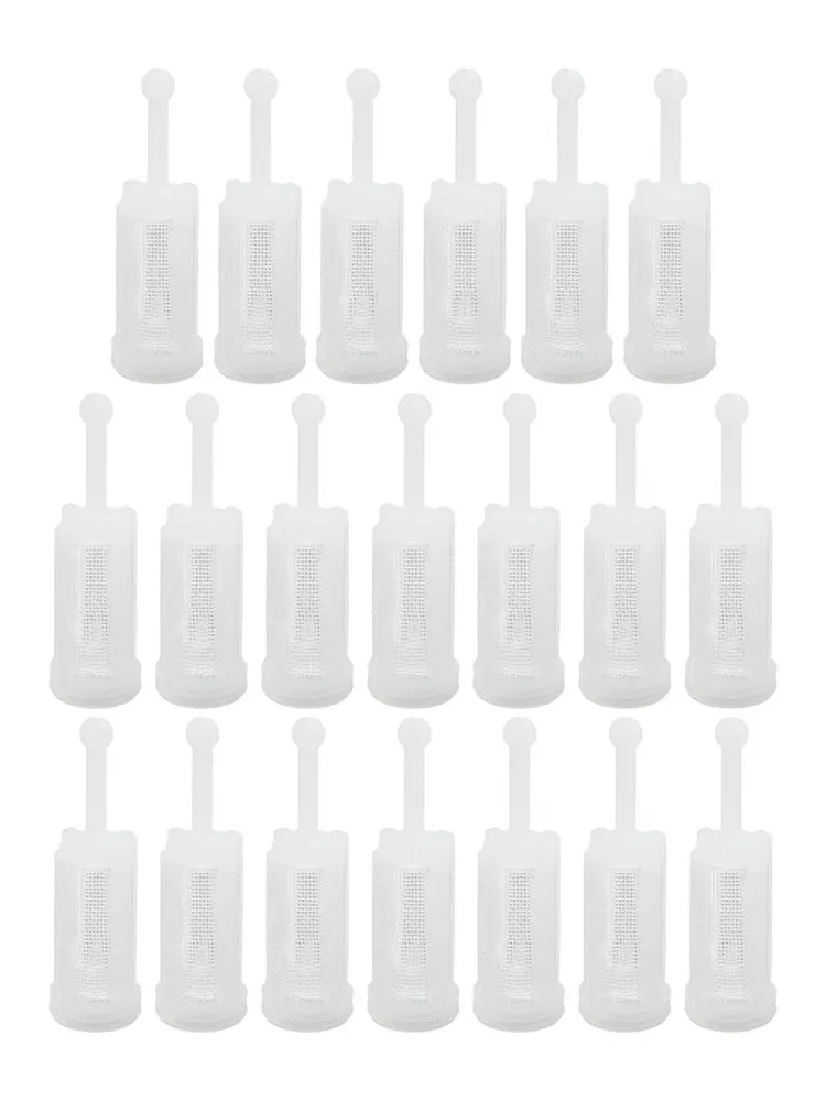 20pcs Car Paint Strainer White Paint Filters Spray Tool Disposable Feed Strainers Mesh Maintenance Automotive Accessories