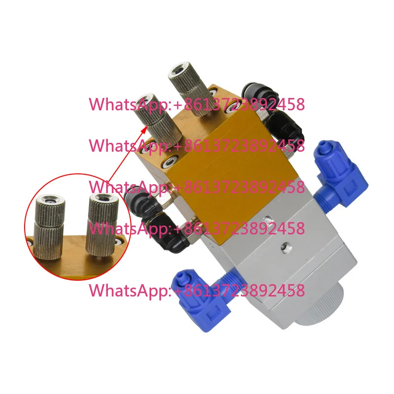 DJF-26 Industrial Grade Double Cylinder AB Glue Dispensing Valve Large Flow Double Liquid Return Suction Valve ODM Customization