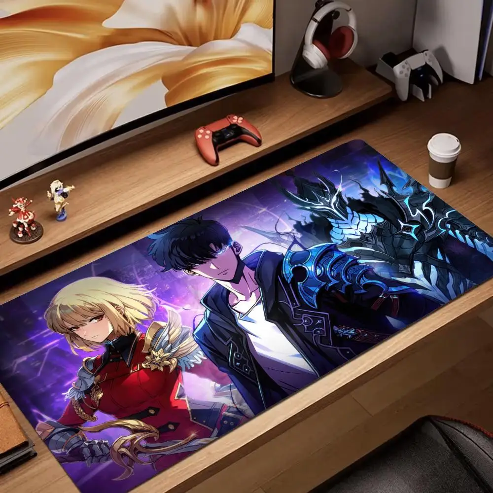 

Solo leveling anime gaming Mouse Pad rubber anti-slip Desk Mat gamer pc accessories Gaming mat keypad expansion mousepad