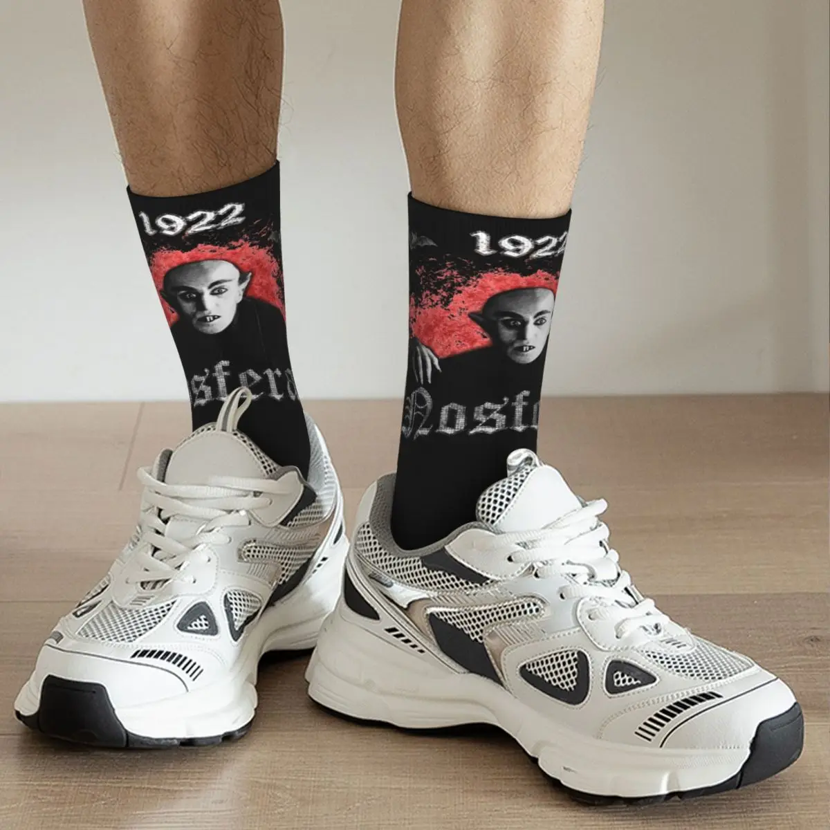 Inverno caldo Hip-hop uomo donna Nosferatu The Vampire Socks Halloween traspirante Crew Socks