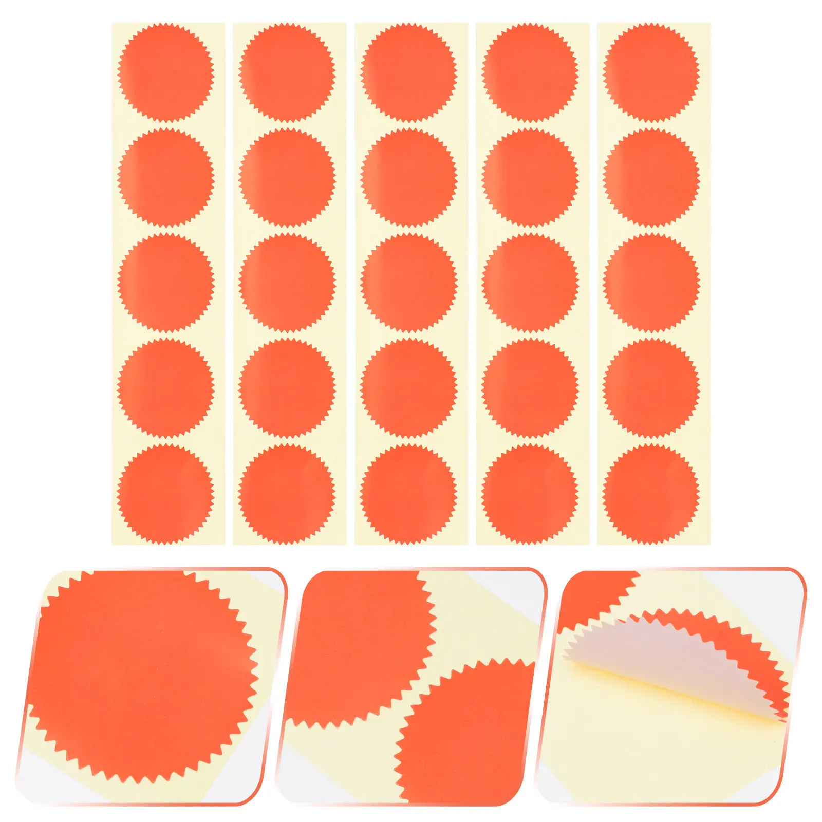 

100Pcs Steel Seal Label Stickers Foil Paper Gear Design DIY Craft Envelope Certificate Sealing Decorative Stickers