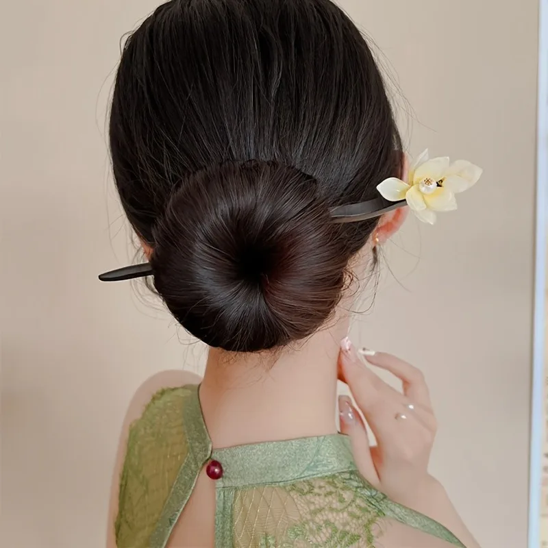 Изысканные и элегантные аксессуары для волос с цветочным узором для девочек на день рождения, красивые укладки, фиксированные палочки для волос, модный день рождения