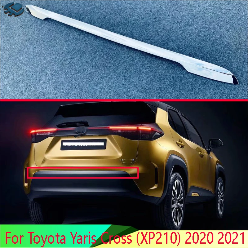 

For Toyota Yaris Cross (XP210) 2020 2021 Car Accessories ABS Chrome Rear Bumper Skid Protector Guard Plate