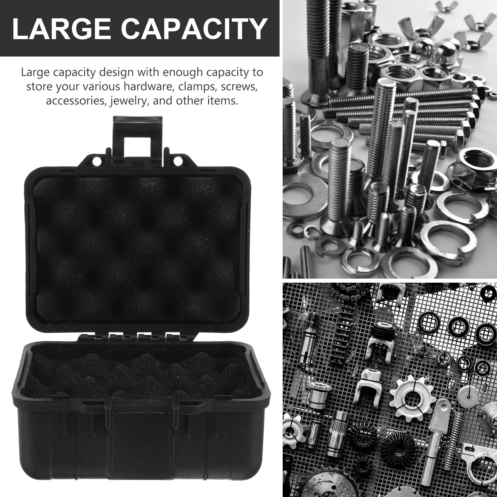 

Большой защитный переносной кейс для инструментов и медикаментов с ручкой и органайзером