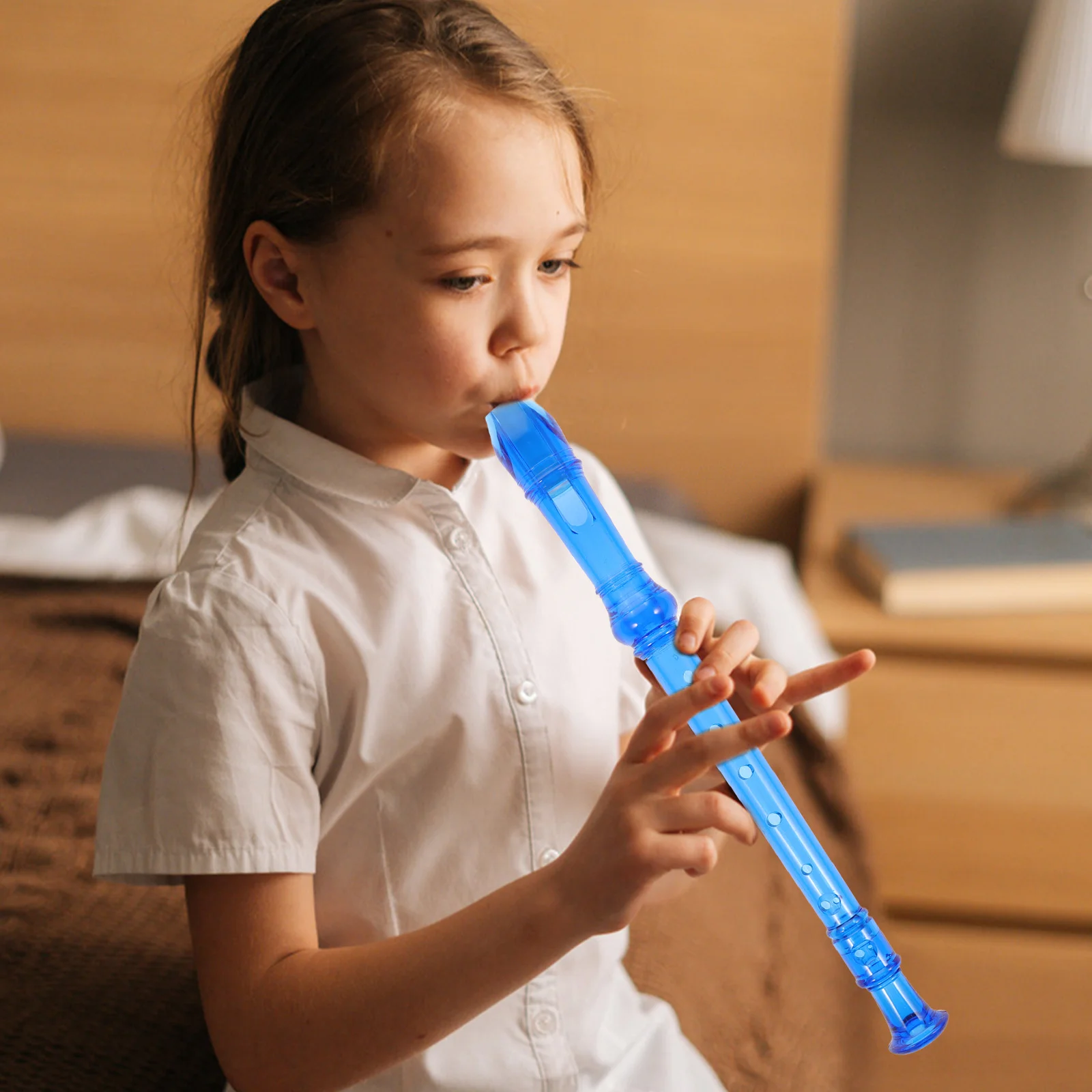 

2Pcs Recorder Flute 8 Holes Beginner Instrument Teens Students School Music Performance Playing Tool Soprano Recorder