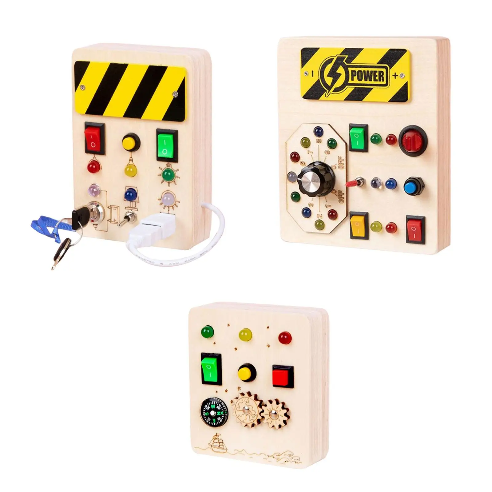 LED Switch Board Activities with Light Switch Buttons for Birthday Outdoor