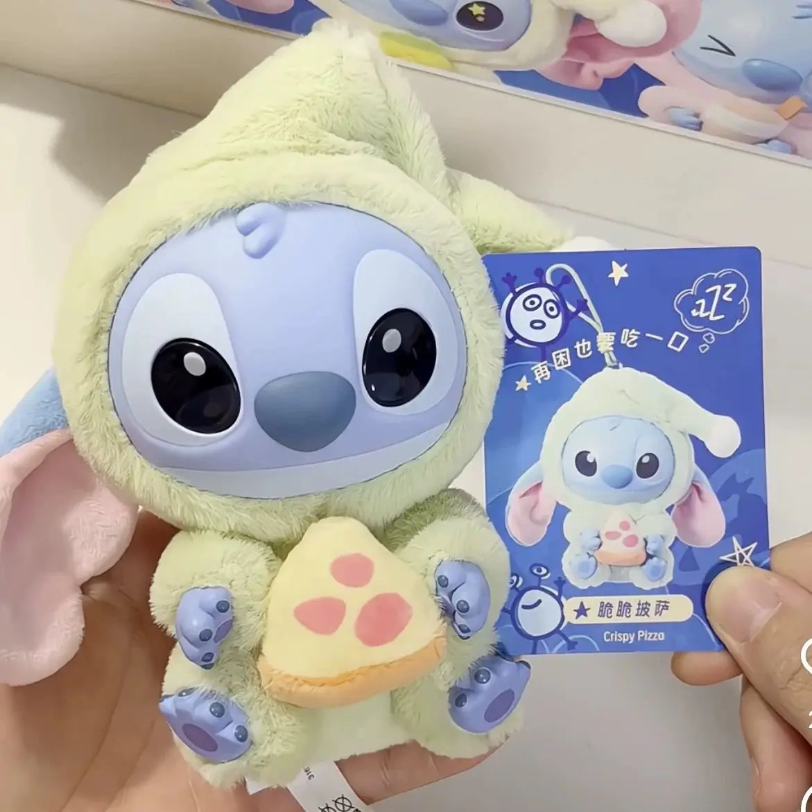 HEIßER! Kawaii Stich Blind Box Tasche Essen Einige Sache Vor Schlafen Serie Vinyl Anhänger Nette Puppe Mystery Box Flauschigen Puppe Erwachsene geschenk