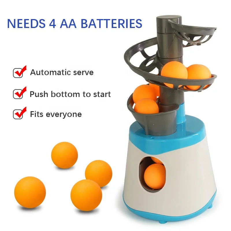 Macchina da lancio automatica per palline da ping pong per bambini principianti Macchina da allenamento per lancio di palline per allenatore di ping pong Robot da ping pong